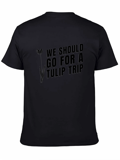 Camiseta Negra Tulip Trip