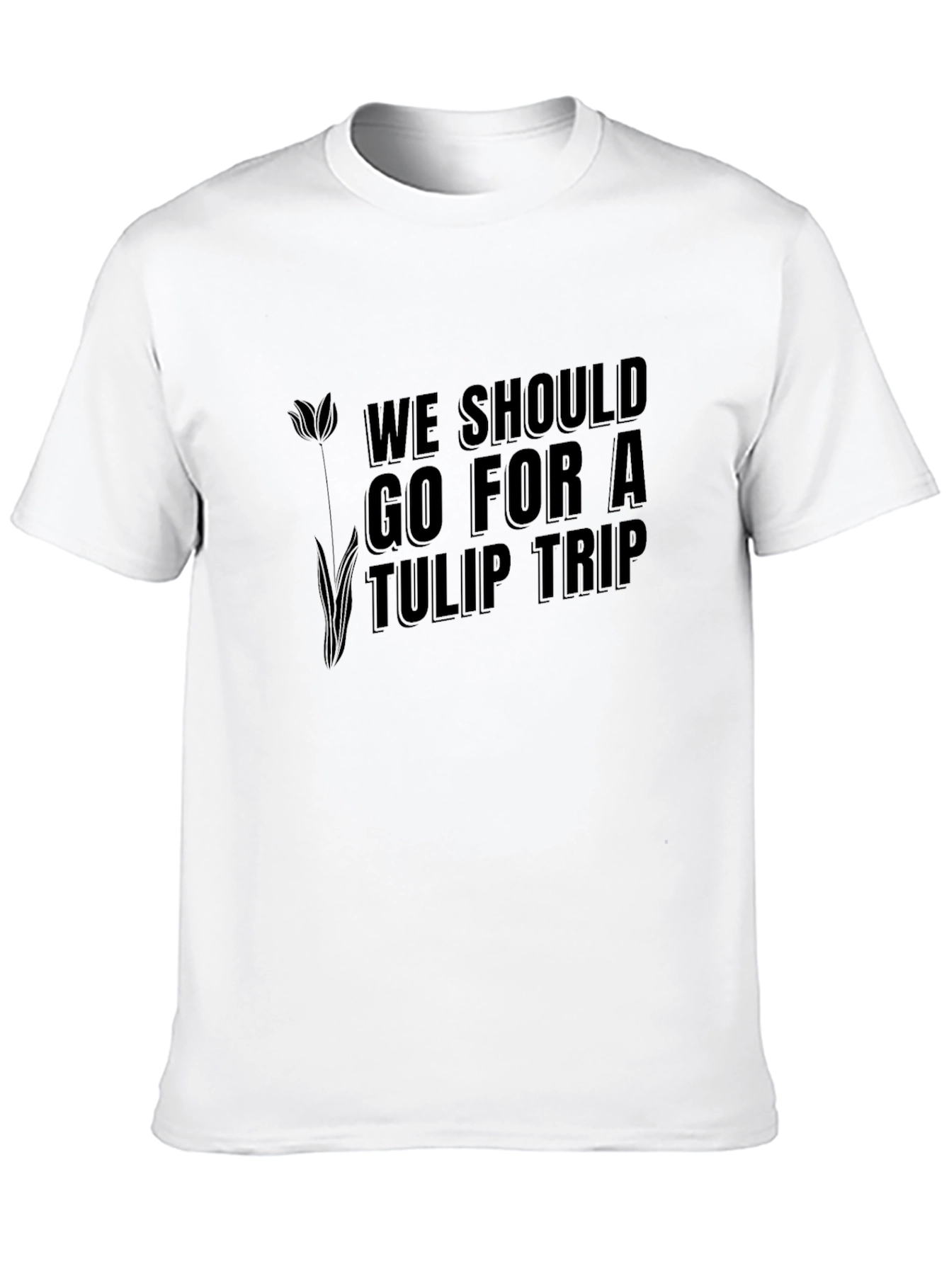 Camiseta Negra Tulip Trip