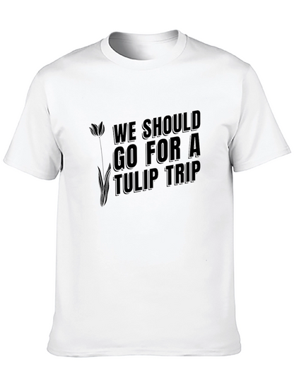 Camiseta Negra Tulip Trip