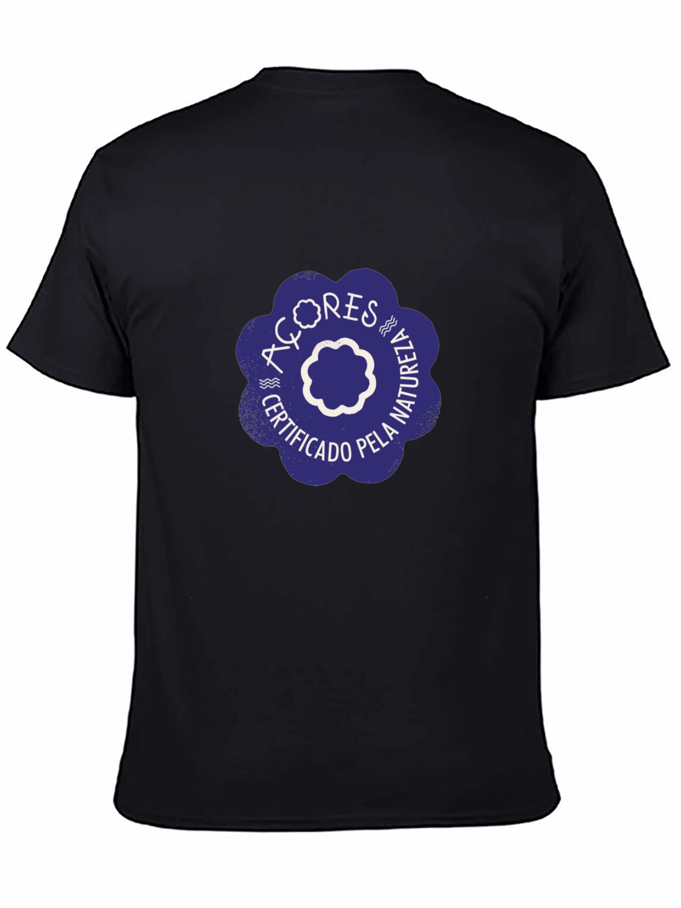 Camiseta Negra Azores Certificado Pela Natureza
