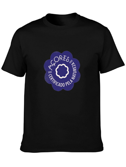 Camiseta Negra Azores Certificado Pela Natureza