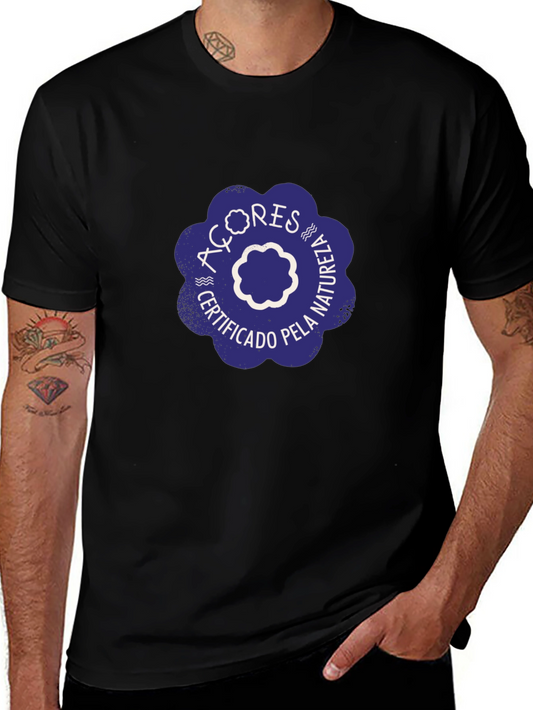 Camiseta Negra Azores Certificado Pela Natureza