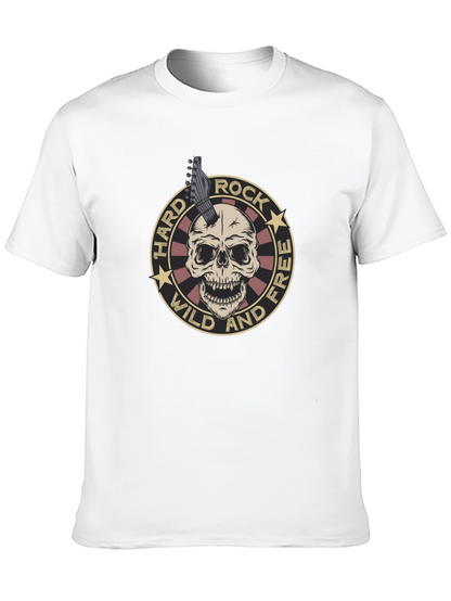 Camiseta Negra Rock n Roll Cráneo