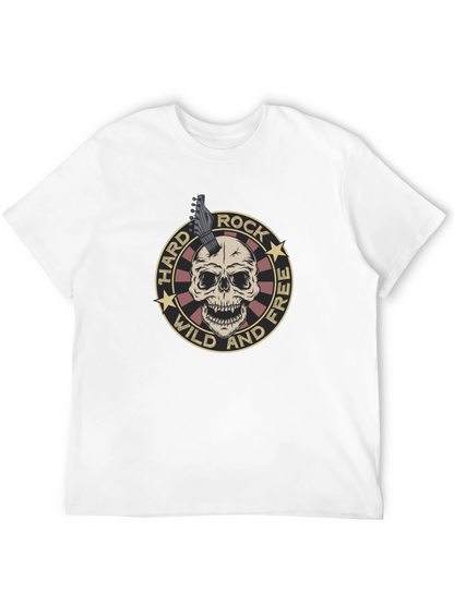 Camiseta Negra Rock n Roll Cráneo