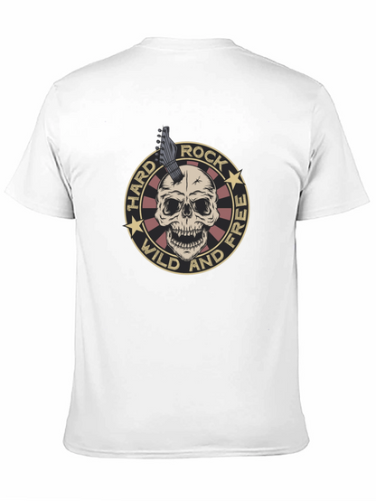 Camiseta Negra Rock n Roll Cráneo