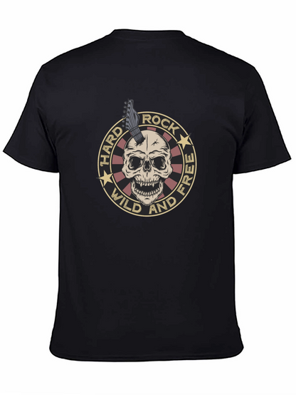Camiseta Negra Rock n Roll Cráneo