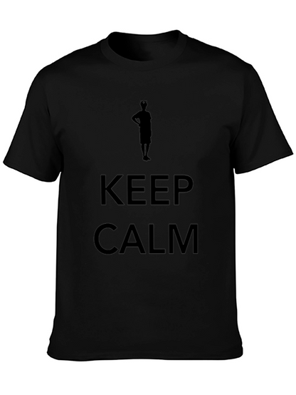 Camiseta Negra Hombre - Keep Calm
