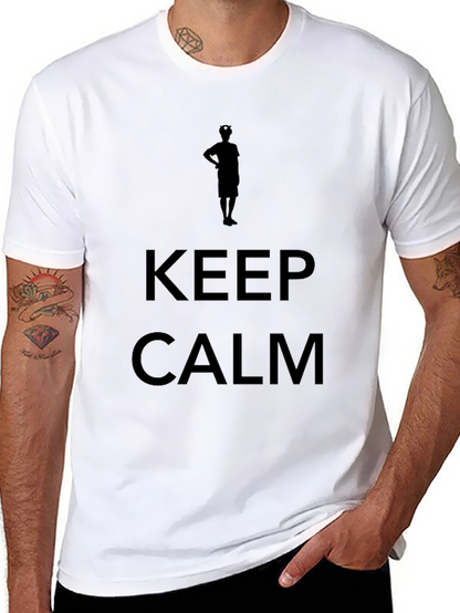 Camiseta Negra Hombre - Keep Calm