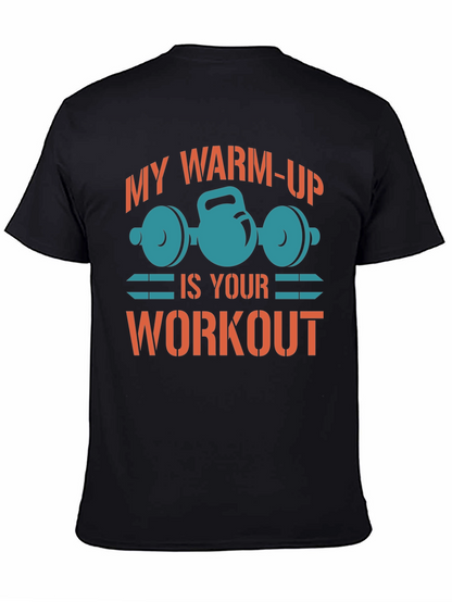 Camiseta Negra Gym Mi Calentamiento