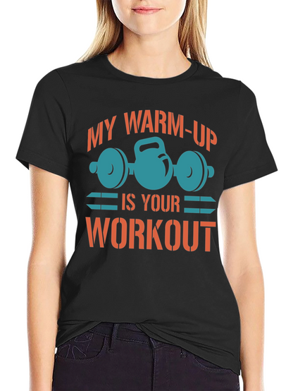 Camiseta Negra Gym Mi Calentamiento
