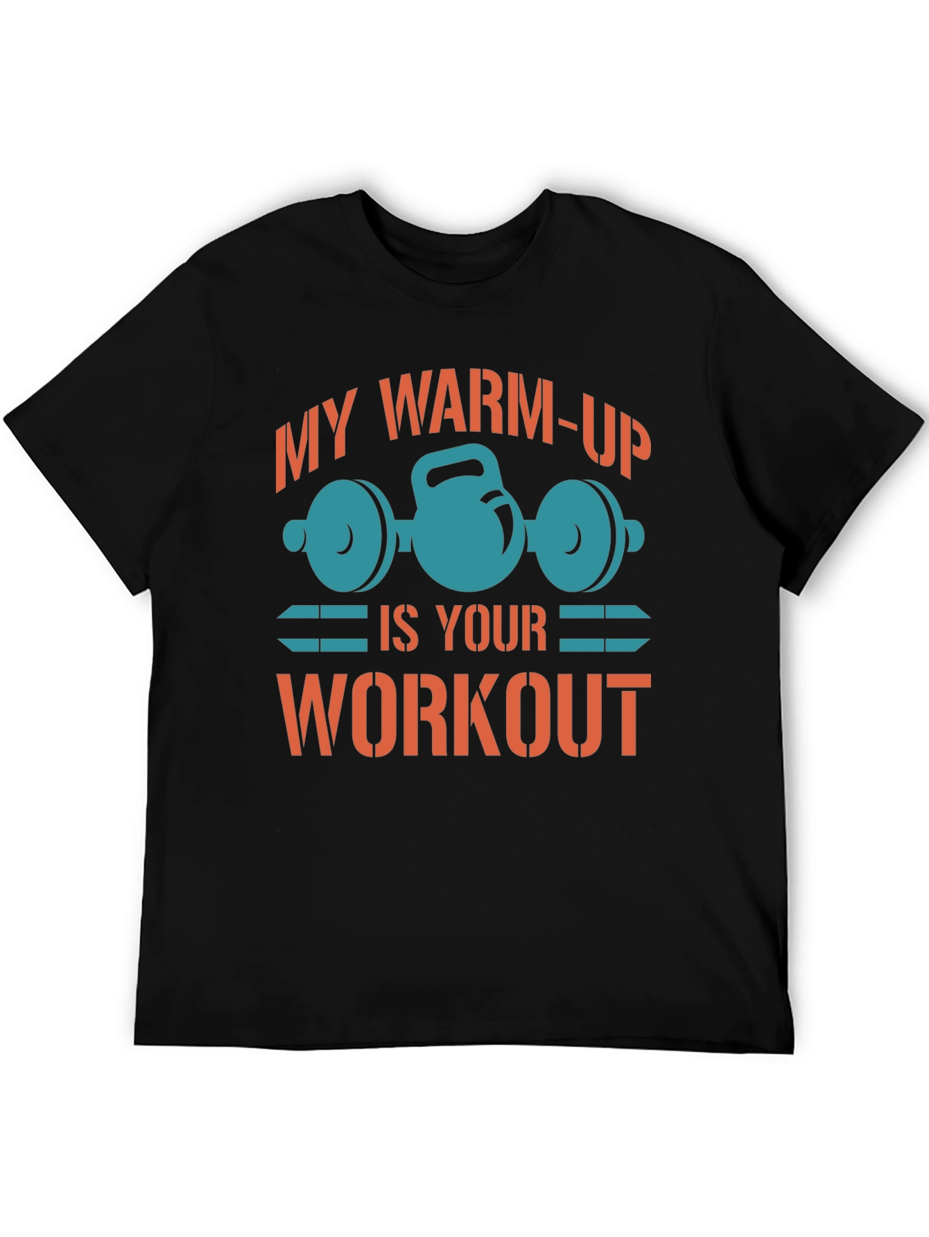 Camiseta Negra Gym Mi Calentamiento