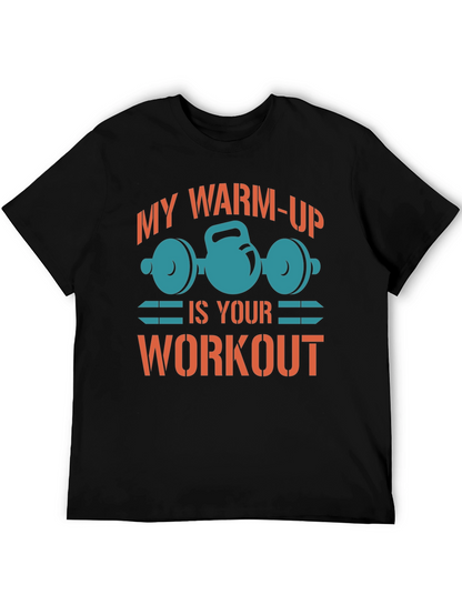 Camiseta Negra Gym Mi Calentamiento