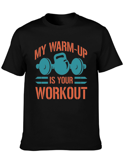 Camiseta Negra Gym Mi Calentamiento