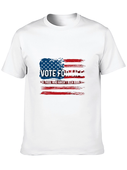 Camiseta Negra Vote For Life Americana
