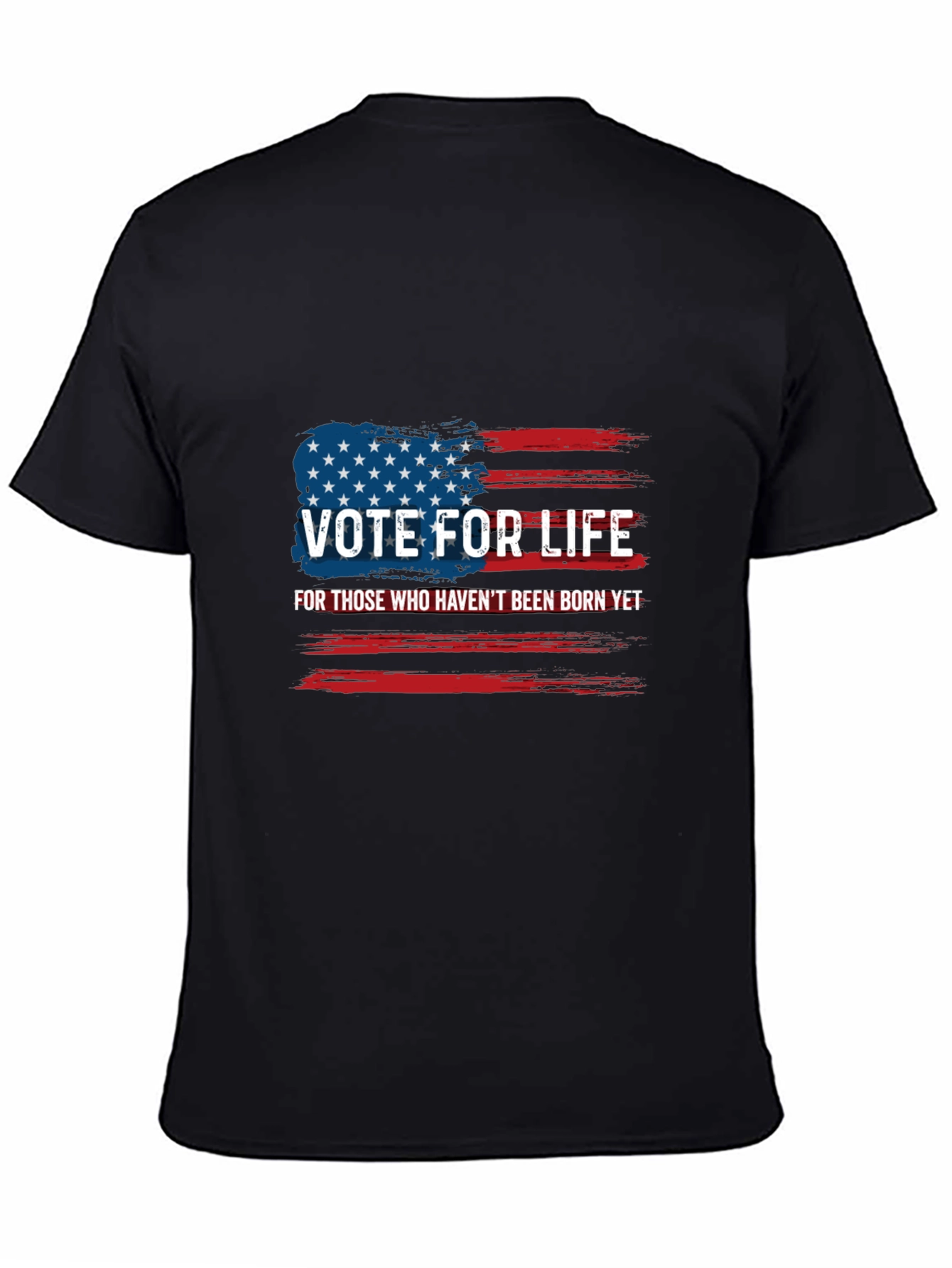 Camiseta Negra Vote For Life Americana