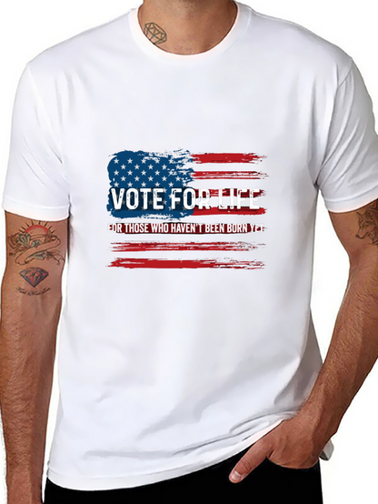 Camiseta Negra Vote For Life Americana