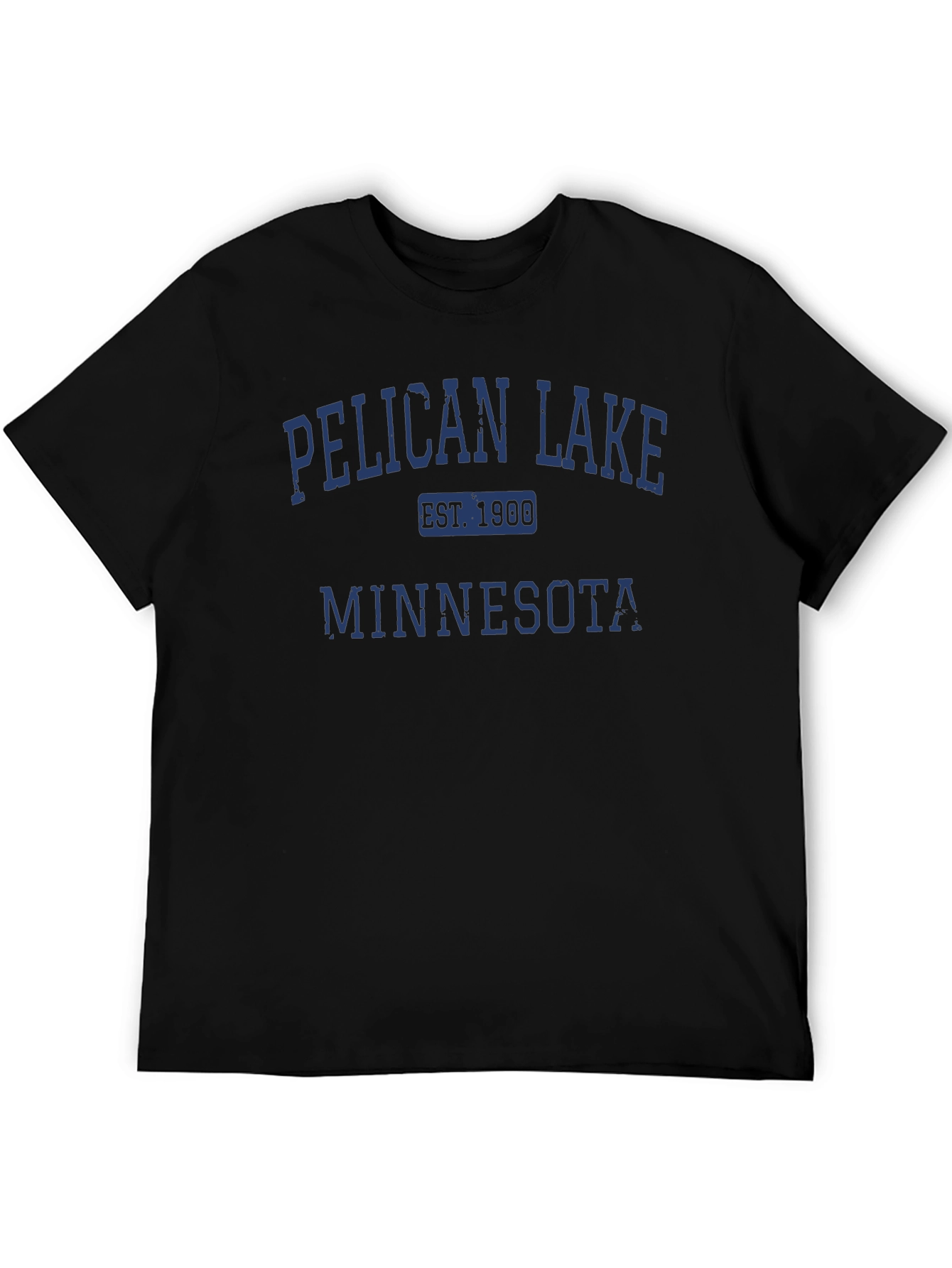 Camiseta Negra Pelican Lake Minnesota