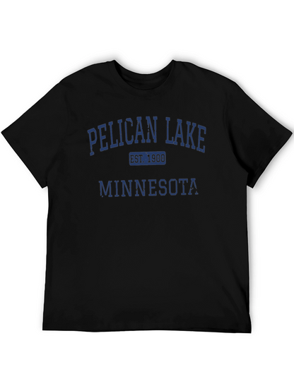Camiseta Negra Pelican Lake Minnesota