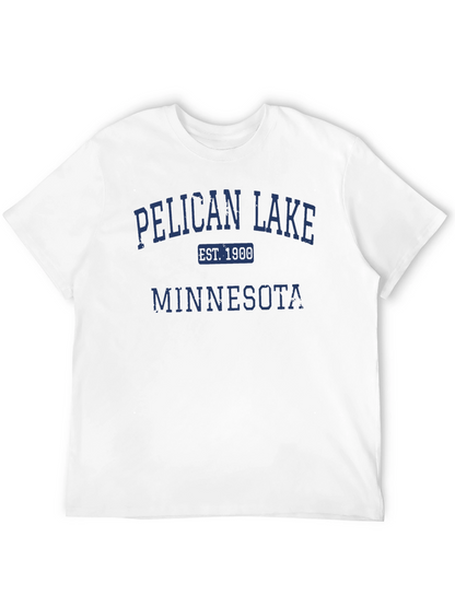 Camiseta Negra Pelican Lake Minnesota