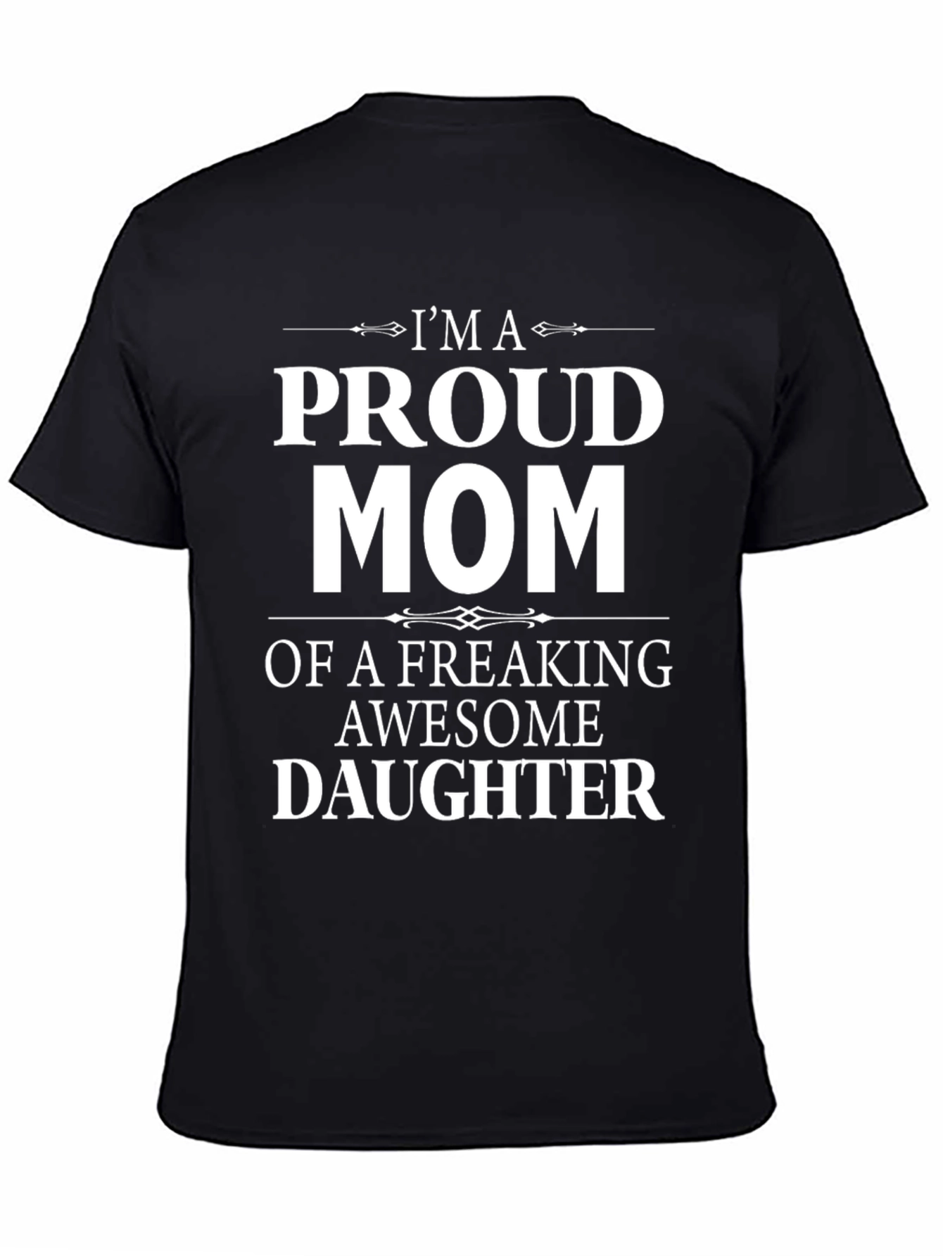 Camiseta Negra: Mamá Orgullosa de una Hija Genial