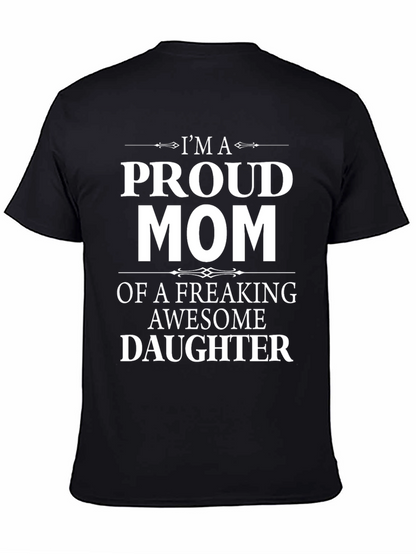 Camiseta Negra: Mamá Orgullosa de una Hija Genial