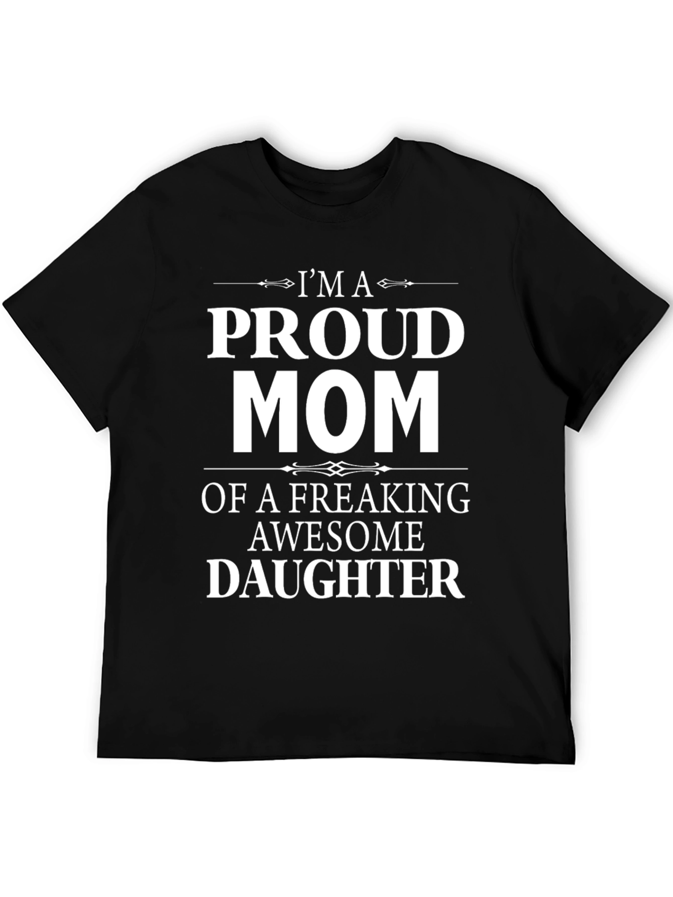 Camiseta Negra: Mamá Orgullosa de una Hija Genial