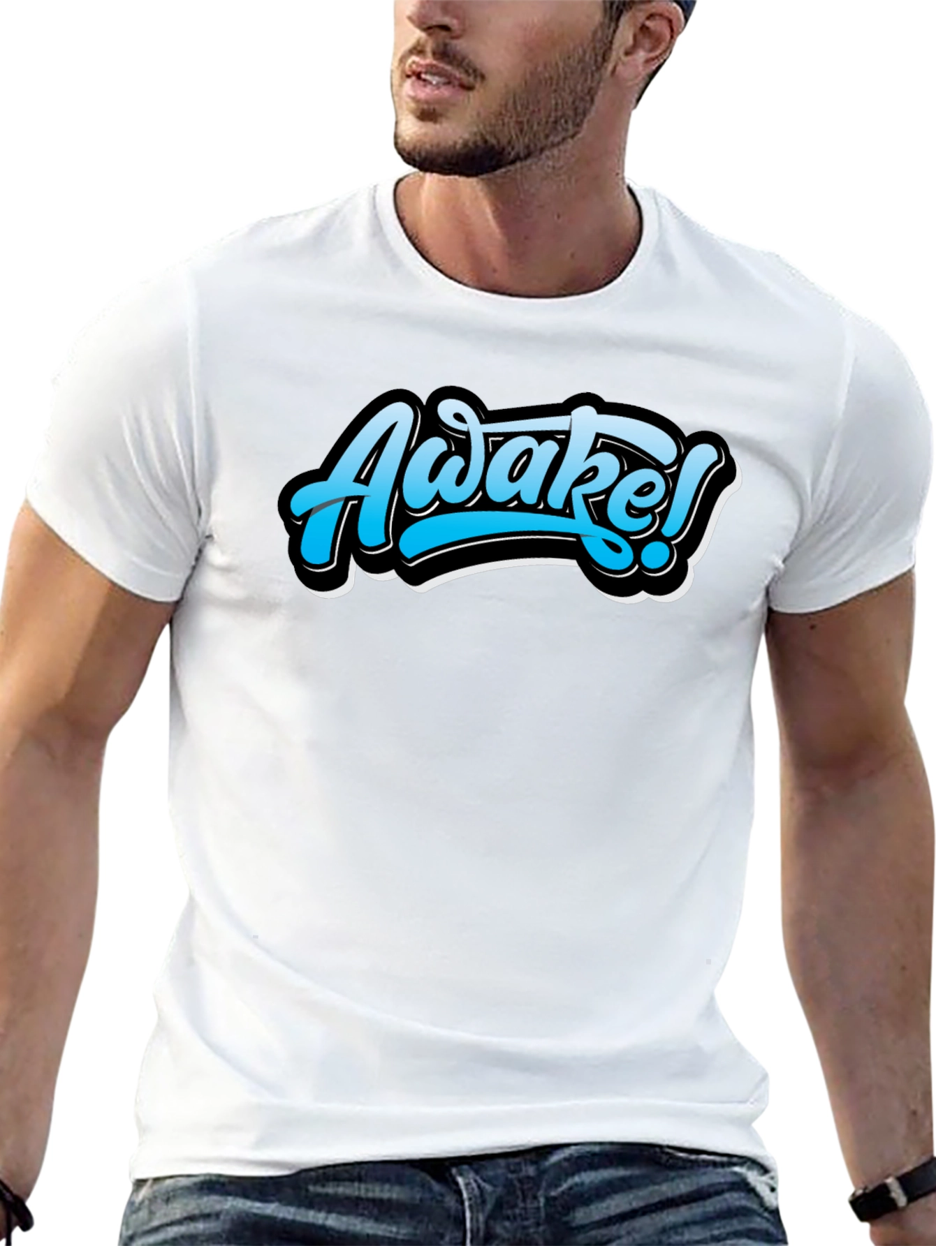 Camiseta Negra Awake! Diseño Urbano