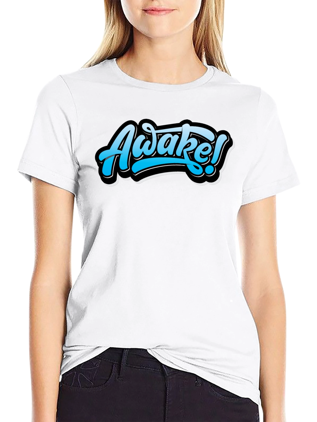Camiseta Negra Awake! Diseño Urbano