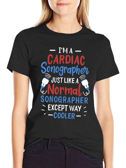 Camiseta Cardíaco Sonographer - ¡Más Cool!