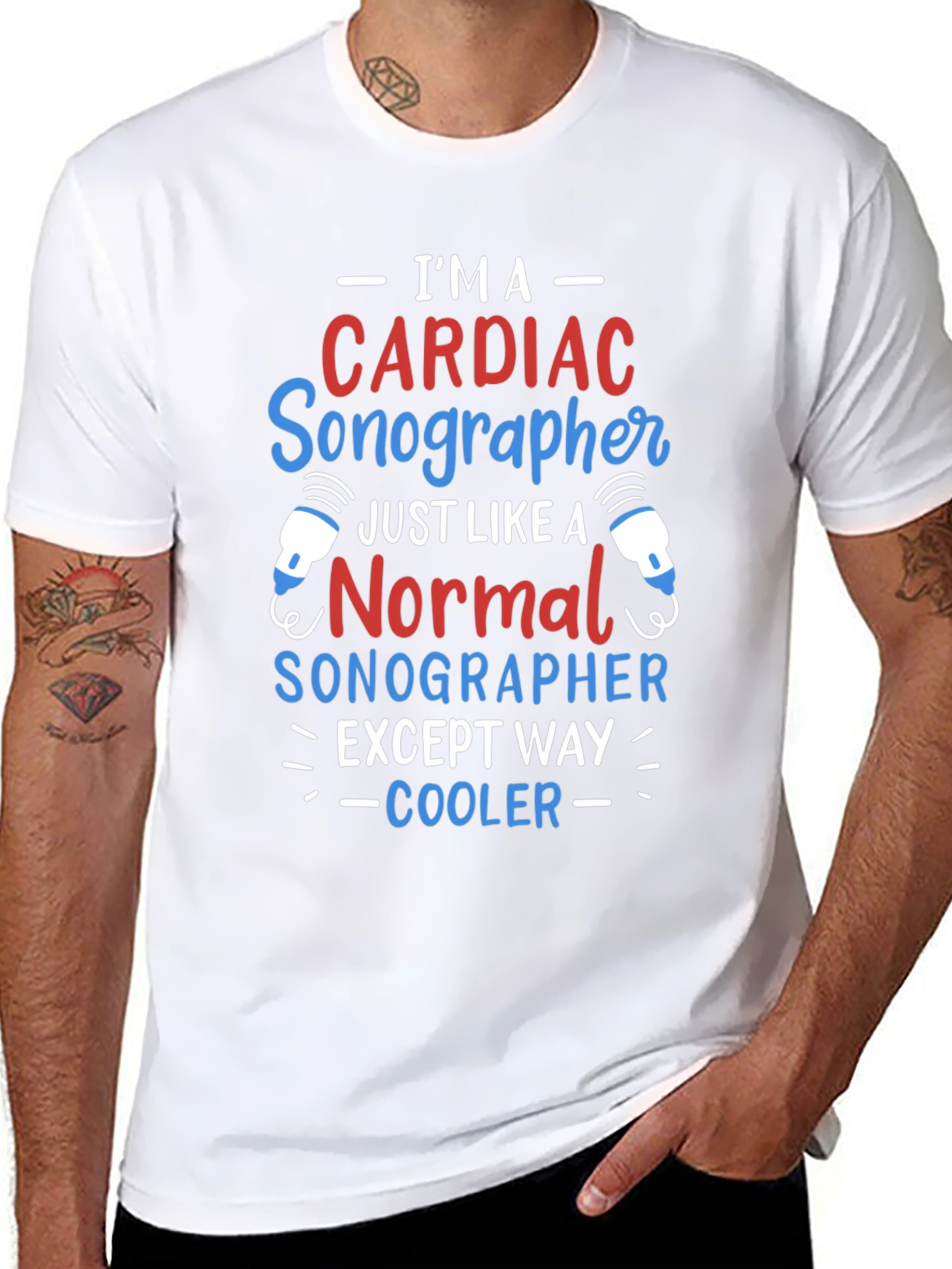 Camiseta Cardíaco Sonographer - ¡Más Cool!
