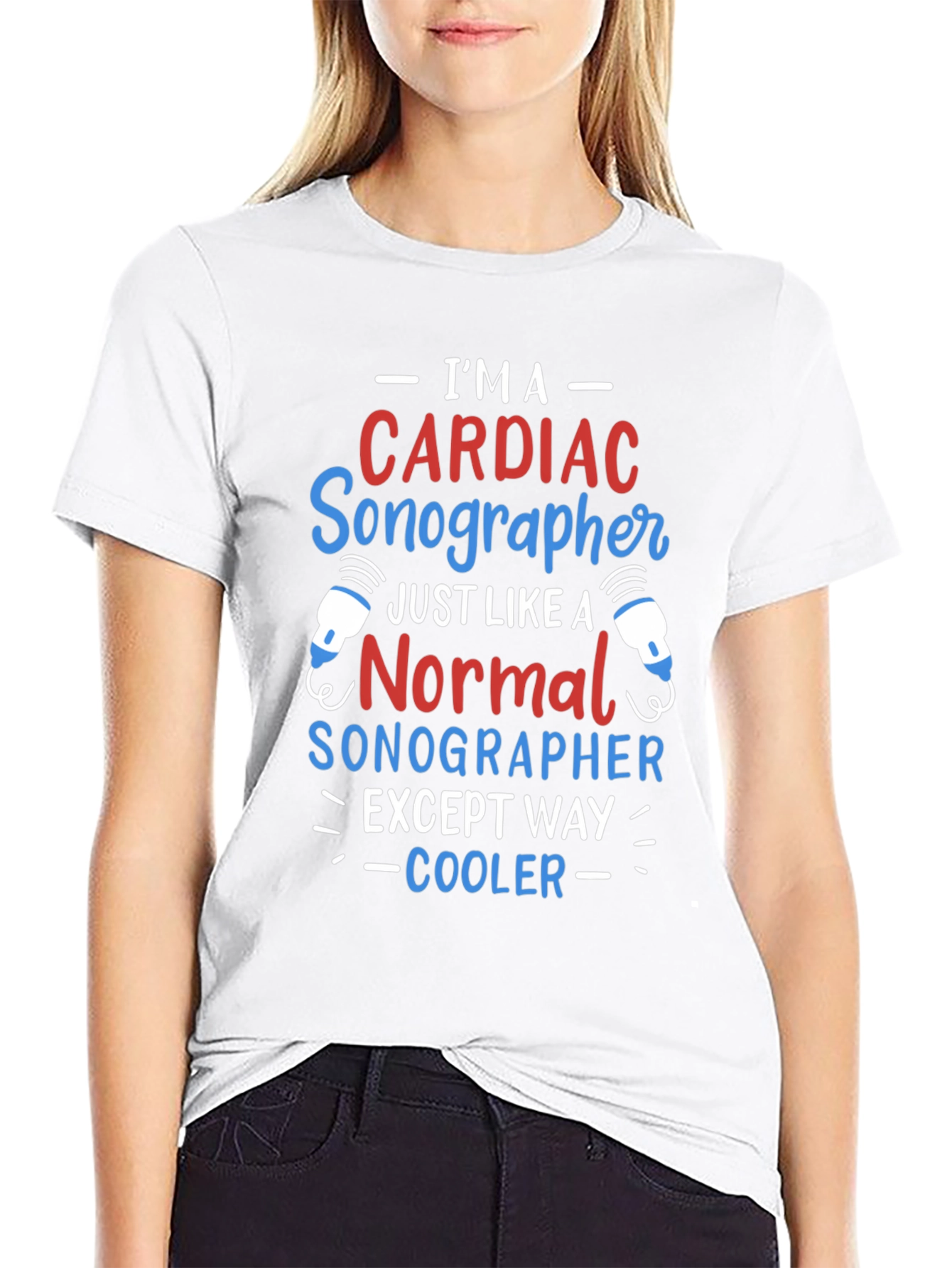 Camiseta Cardíaco Sonographer - ¡Más Cool!