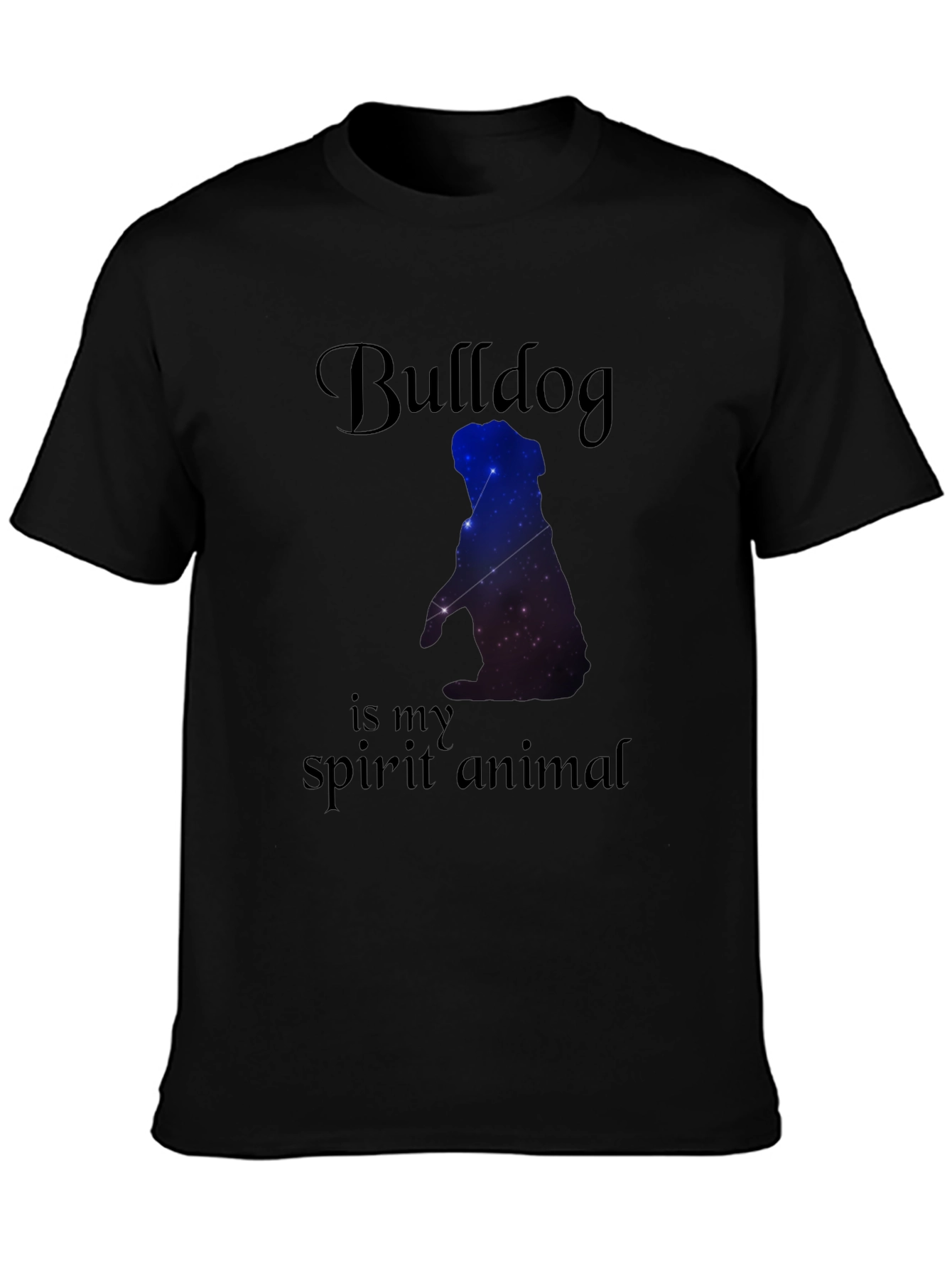 Camiseta Negra Bulldog Spirit Animal