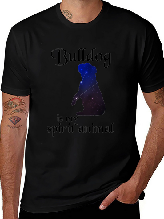 Camiseta Negra Bulldog Spirit Animal