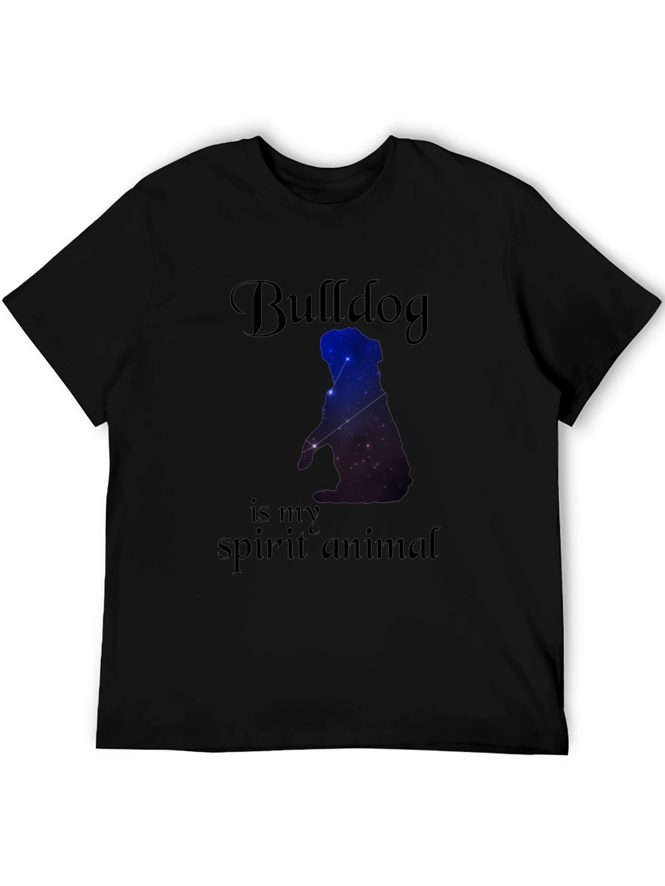 Camiseta Negra Bulldog Spirit Animal