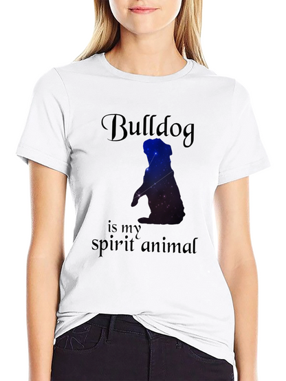 Camiseta Negra Bulldog Spirit Animal