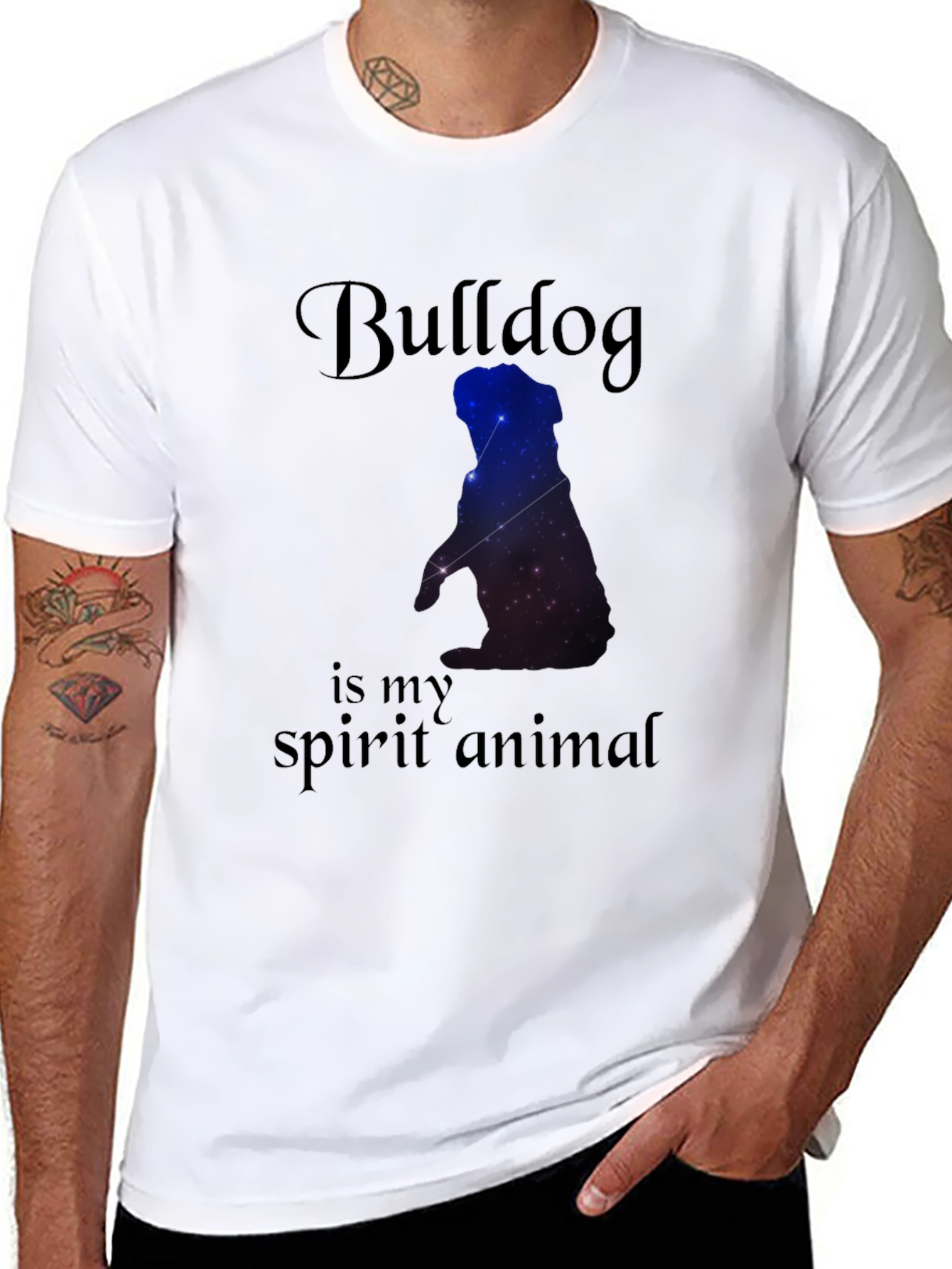 Camiseta Negra Bulldog Spirit Animal