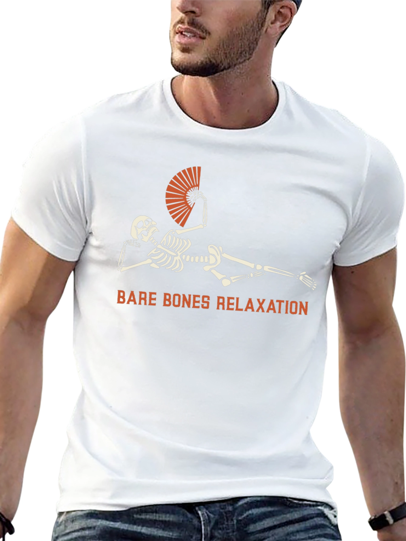 Camiseta Relax Esqueleto - Humor y Comodidad