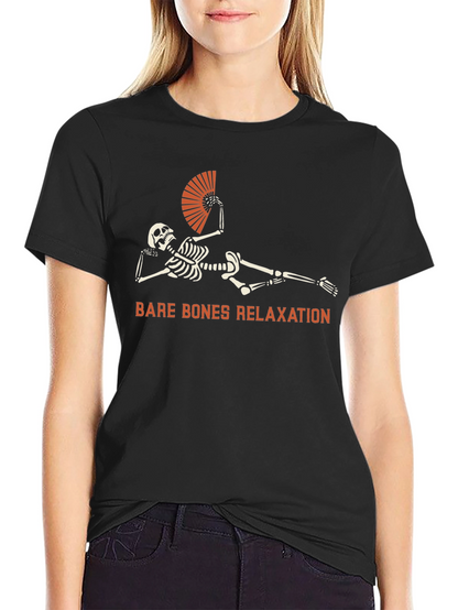 Camiseta Relax Esqueleto - Humor y Comodidad