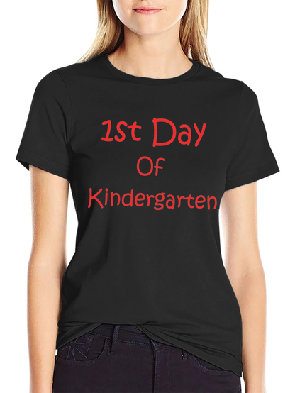 Camiseta Negra Primer Día de Kinder