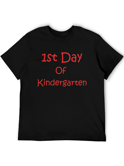 Camiseta Negra Primer Día de Kinder