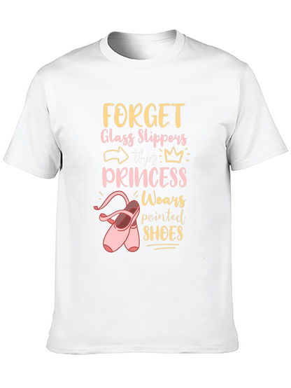 Camiseta Negra Princesa Zapatillas
