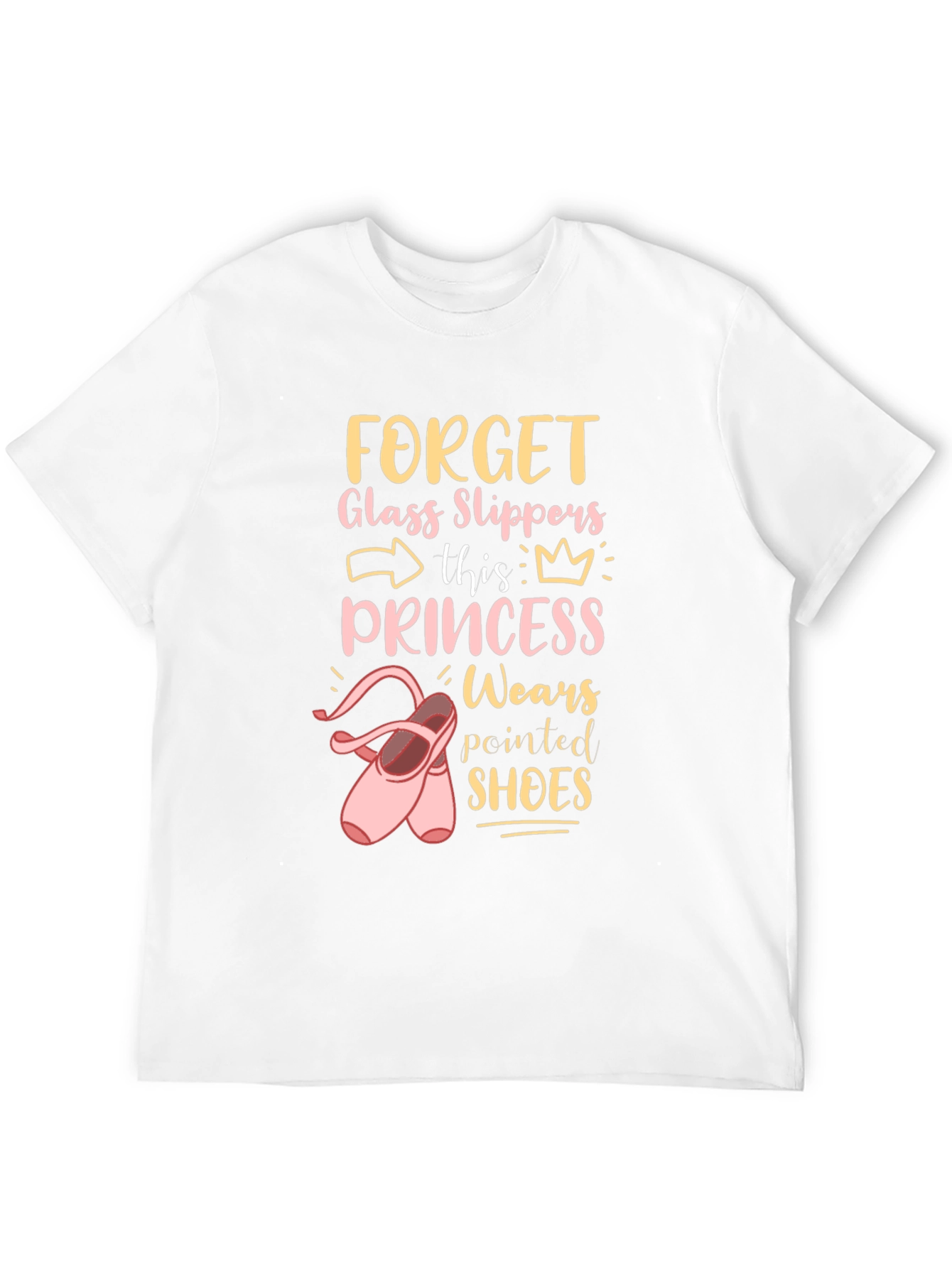 Camiseta Negra Princesa Zapatillas