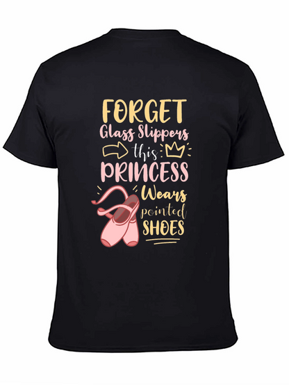 Camiseta Negra Princesa Zapatillas