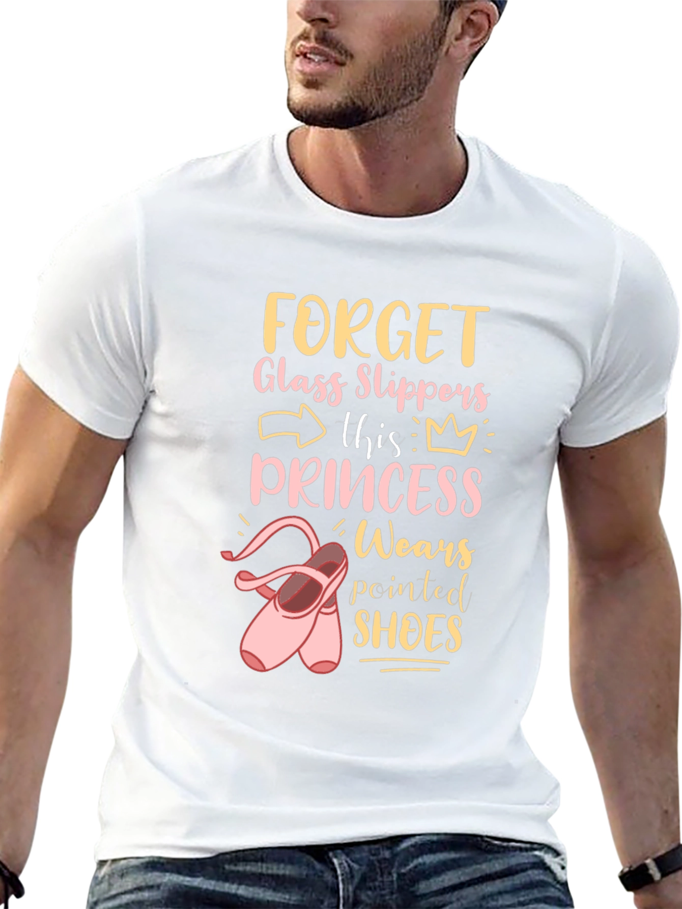 Camiseta Negra Princesa Zapatillas