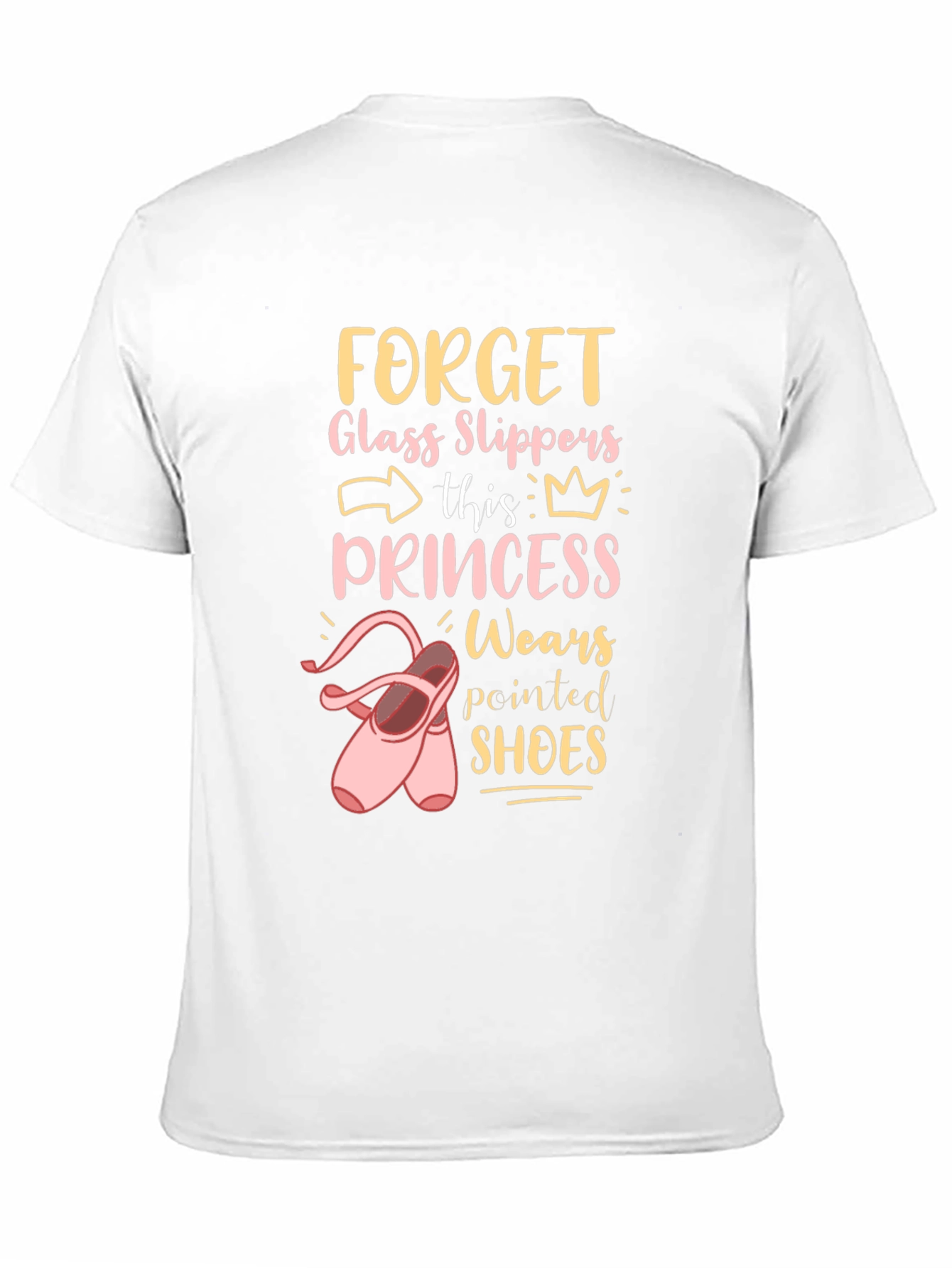 Camiseta Negra Princesa Zapatillas
