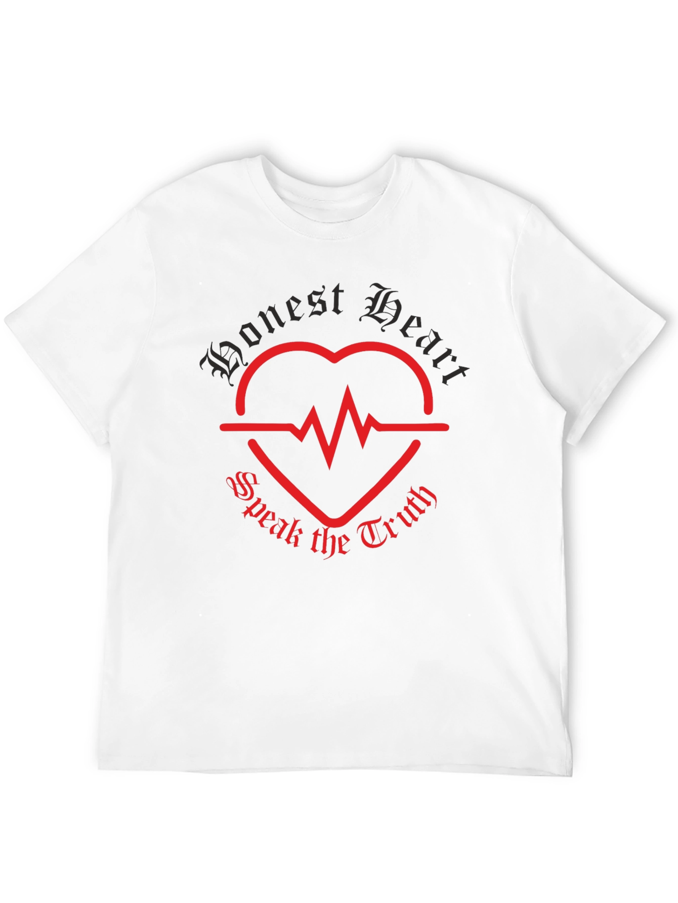 Camiseta Negra Honest Heart Speak the Truth
