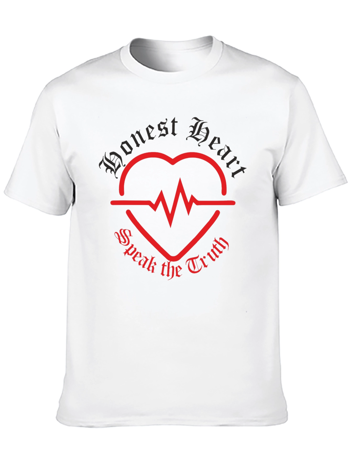 Camiseta Negra Honest Heart Speak the Truth