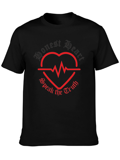 Camiseta Negra Honest Heart Speak the Truth
