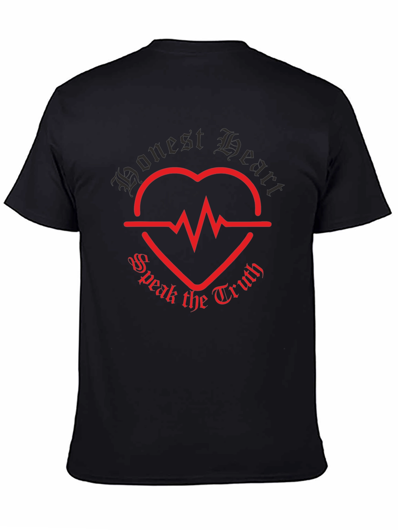 Camiseta Negra Honest Heart Speak the Truth