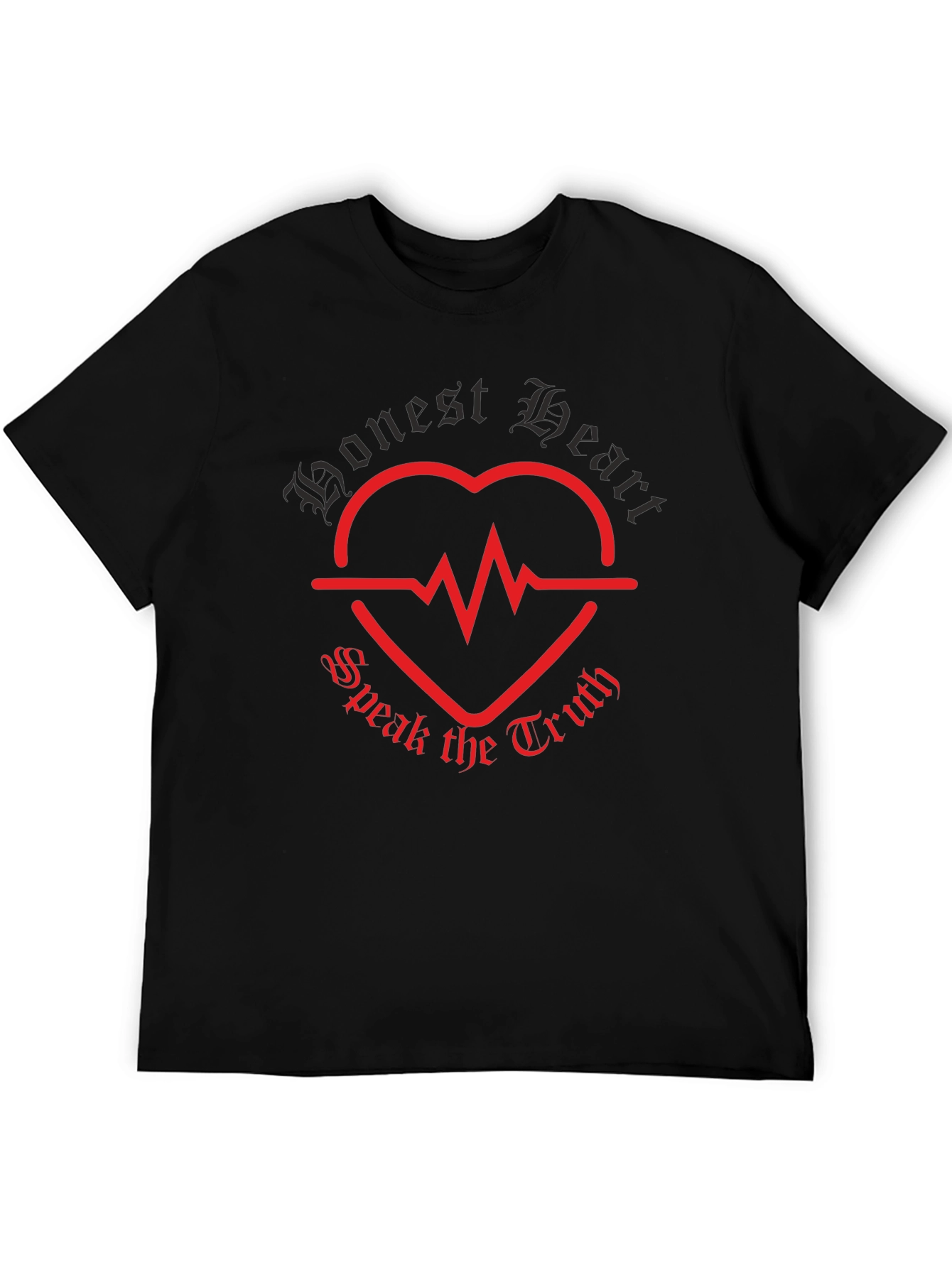 Camiseta Negra Honest Heart Speak the Truth